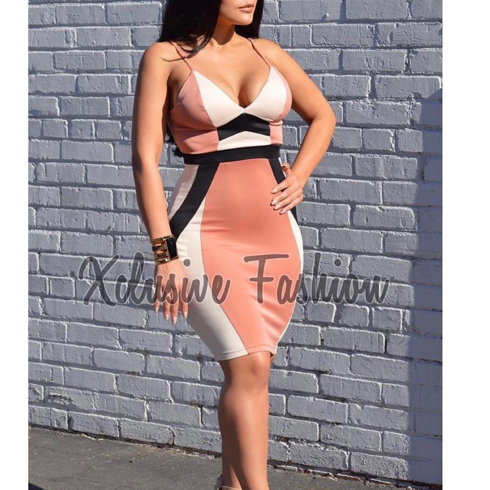 Multi Color bodycon dress